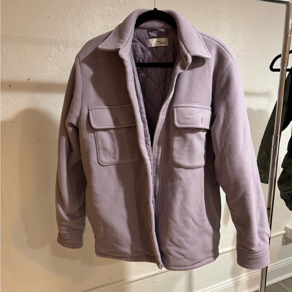 Aritzia Lavender Teddy Jacket